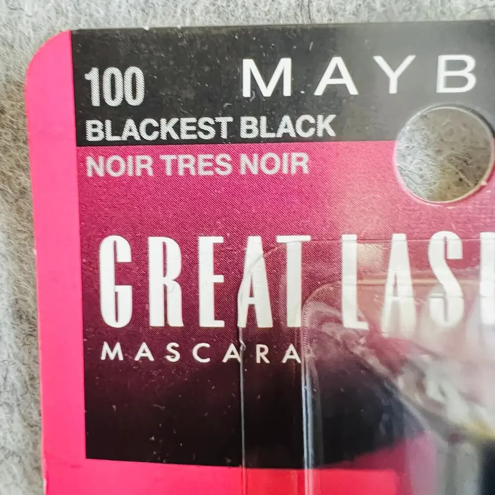 MAYBELLINE 2 Pack Great Lash Mascara  100 Blackest Black 4.3 fl. oz. NIB